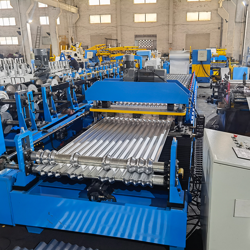 Máquina formadora de láminas onduladas