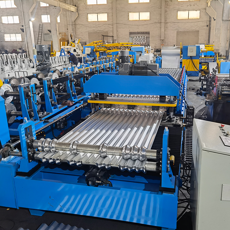 Máquina formadora de láminas onduladas