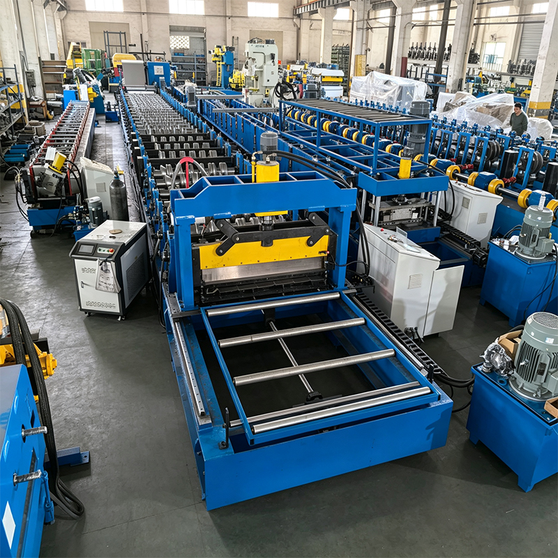 Máquina formadora de rollos de carrocería de camión para soldadura por costura recta láser