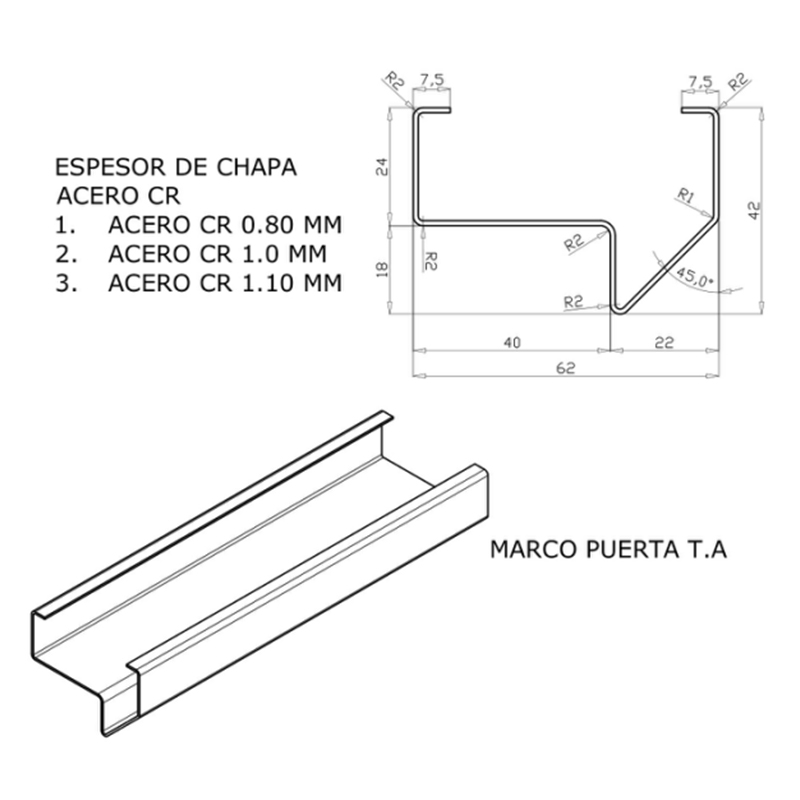 Máquina formadora de rollos para marcos de ventanas interiores